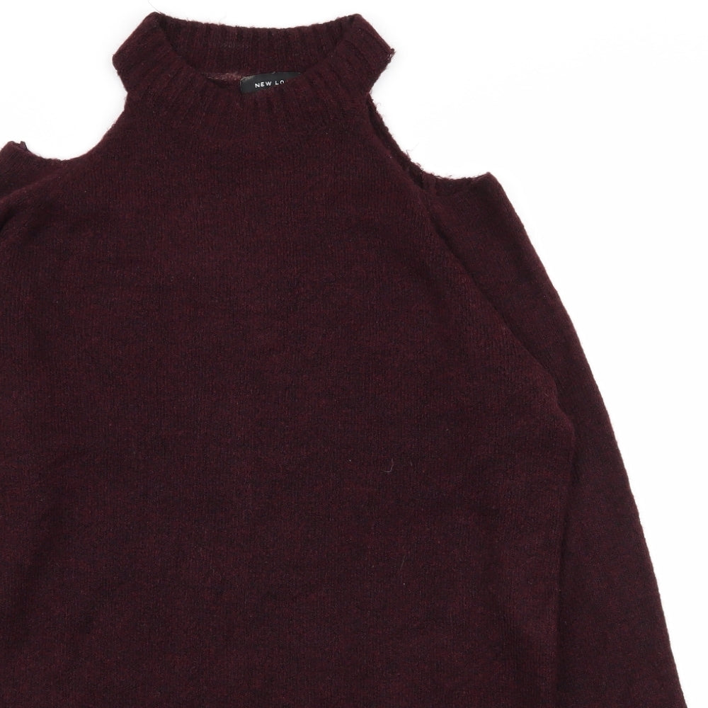 New Look Womens Purple   Pullover Jumper Size S