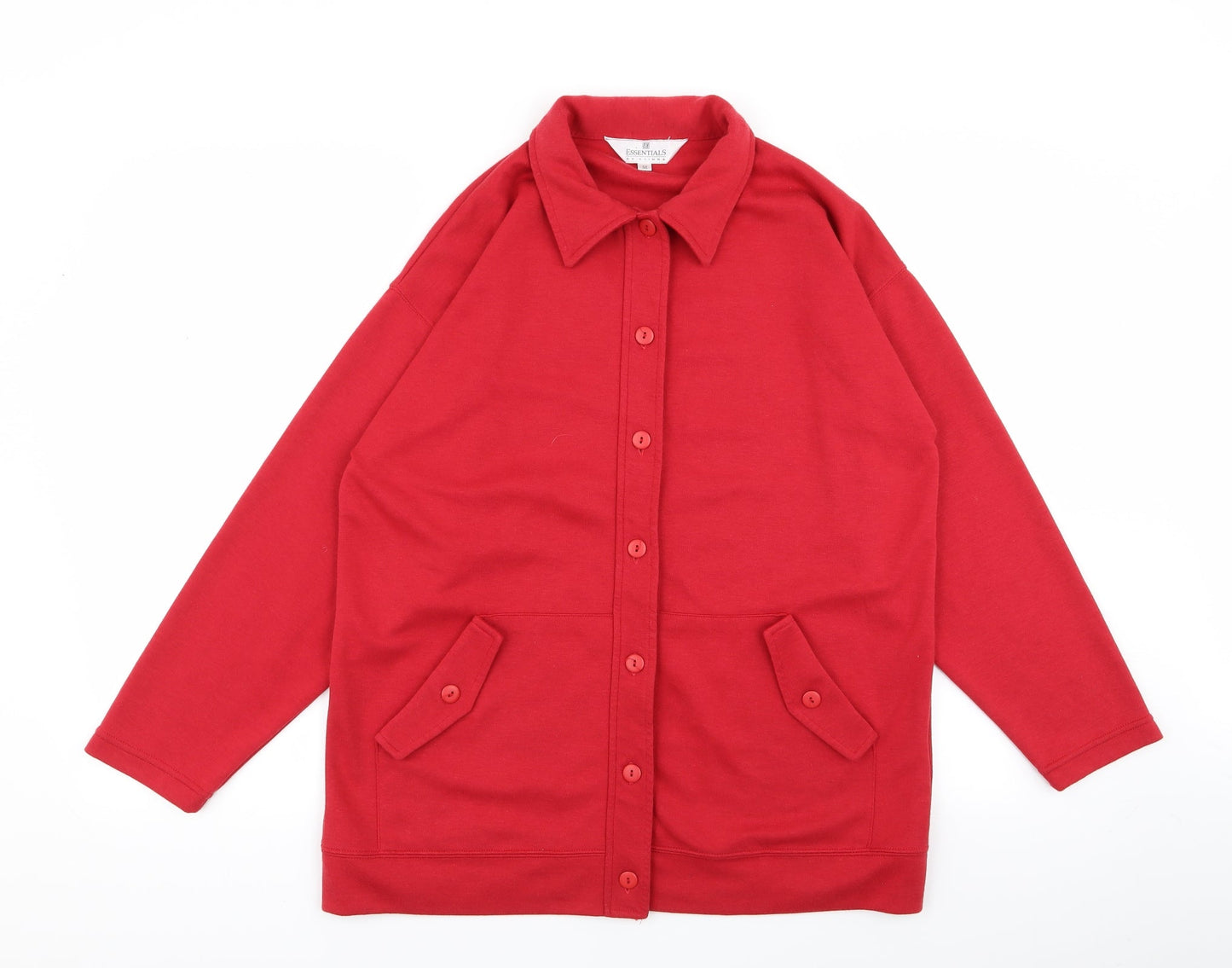 Essentials Womens Red   Cardigan Jumper Size M