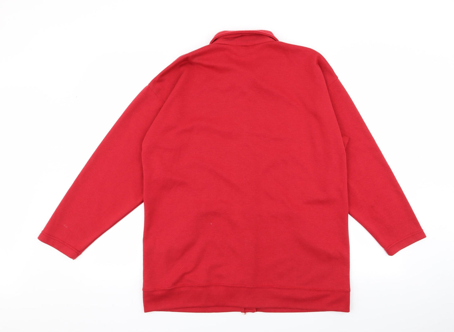 Essentials Womens Red   Cardigan Jumper Size M