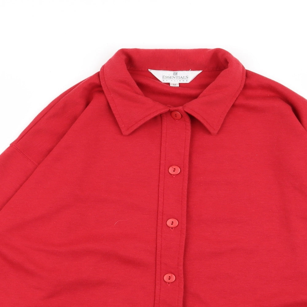 Essentials Womens Red   Cardigan Jumper Size M