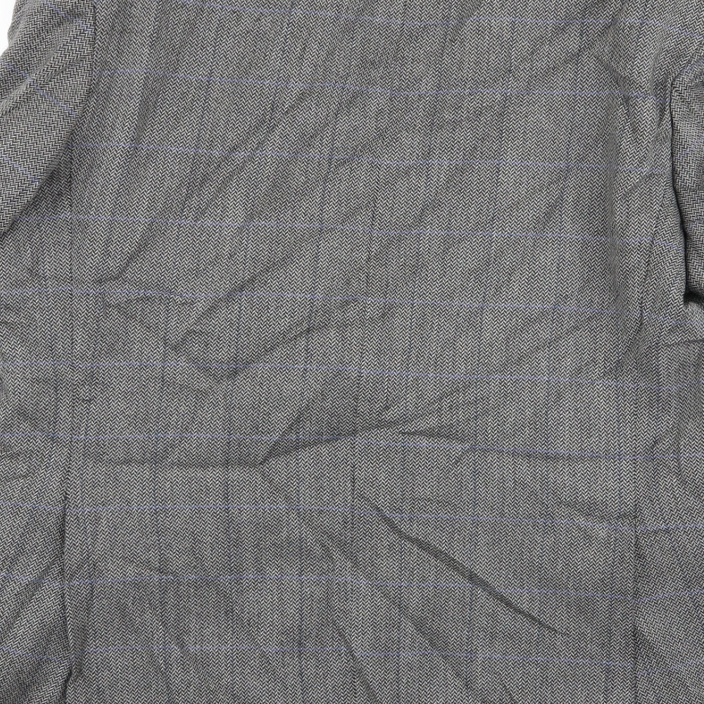 greenwoods Mens Grey Houndstooth  Jacket Blazer Size 42