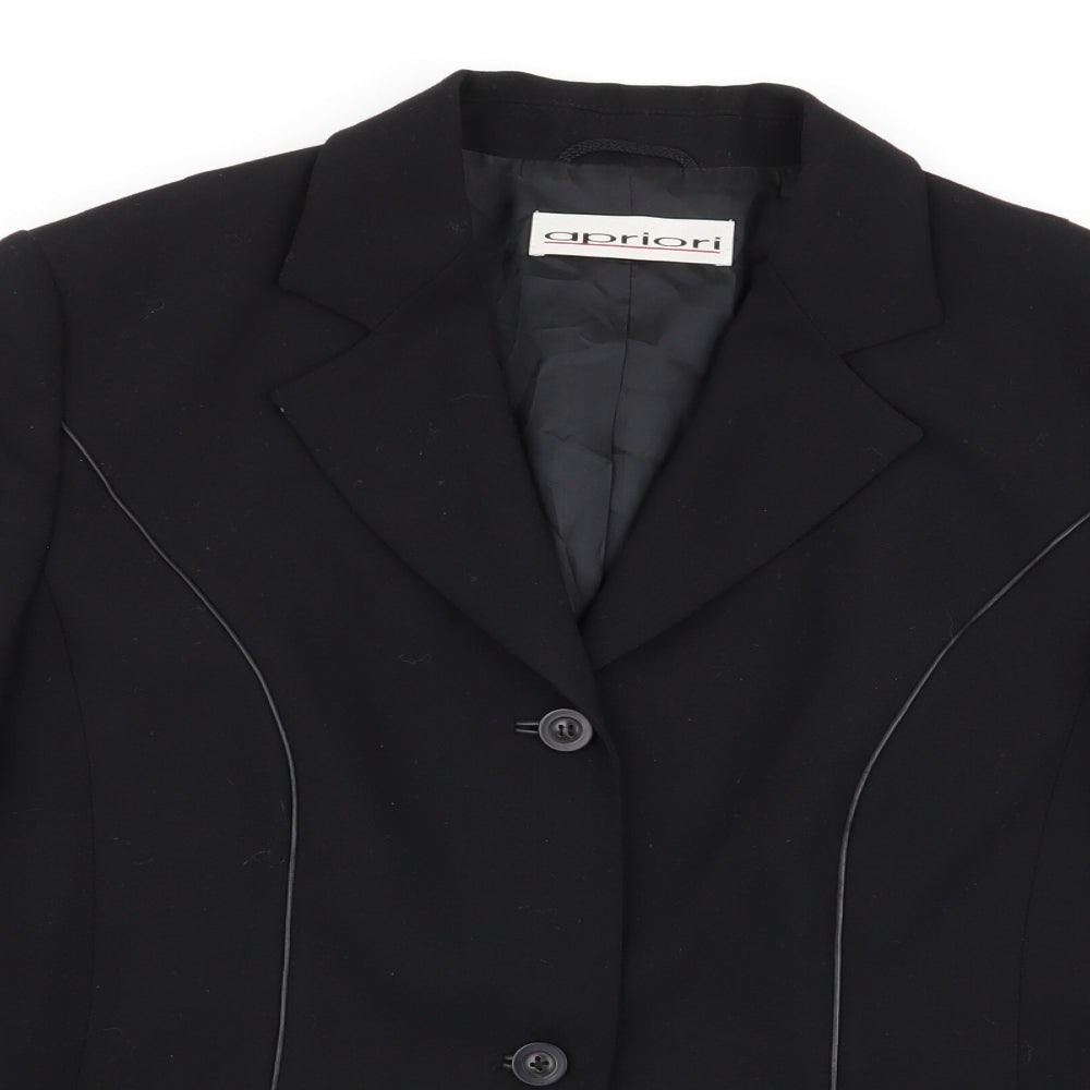 Apriori Womens Black   Jacket Blazer Size 16