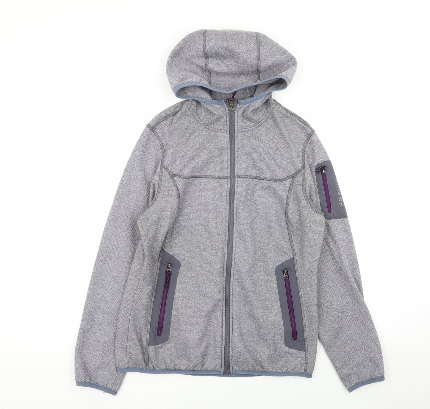 Free Country Womens Grey   Full Zip Jumper Size M