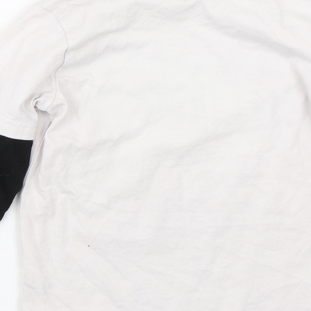 George Boys White   Basic T-Shirt Size 6-7 Years  - Gaming