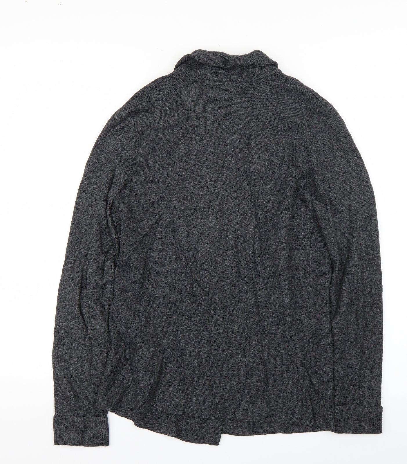 M&S Womens Grey   Cardigan Jumper Size 12