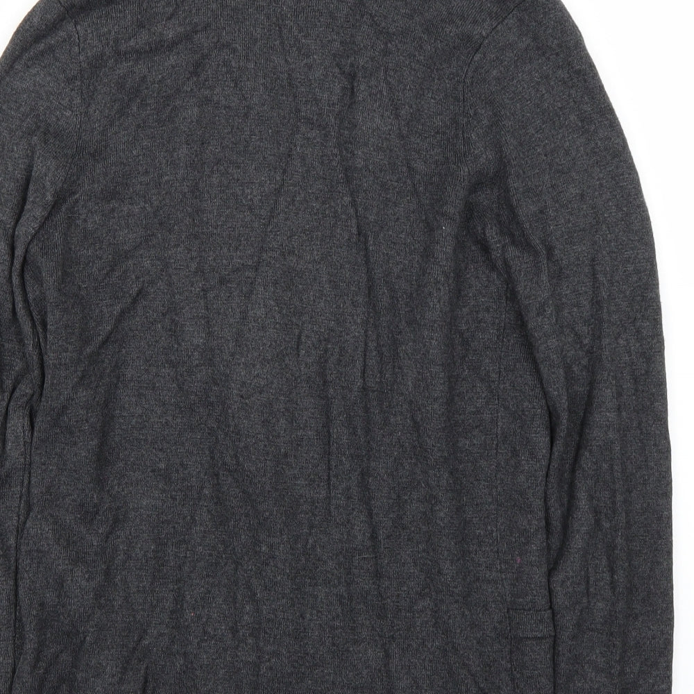 M&S Womens Grey   Cardigan Jumper Size 12
