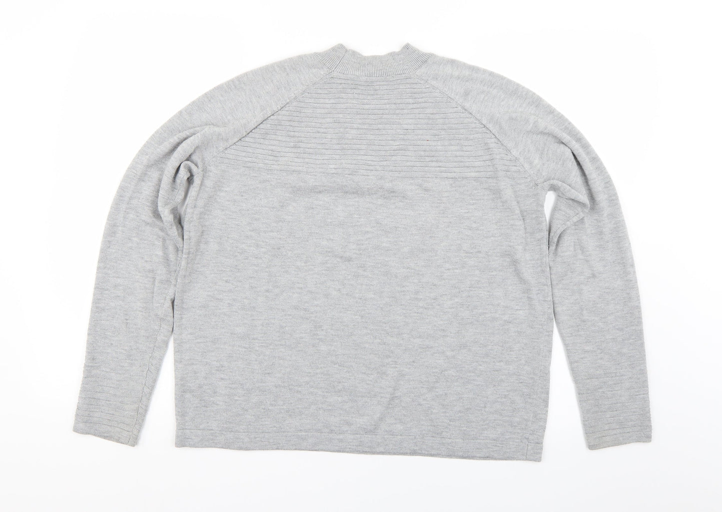 ASOS Womens Grey Striped  Pullover Sweatshirt Size 10
