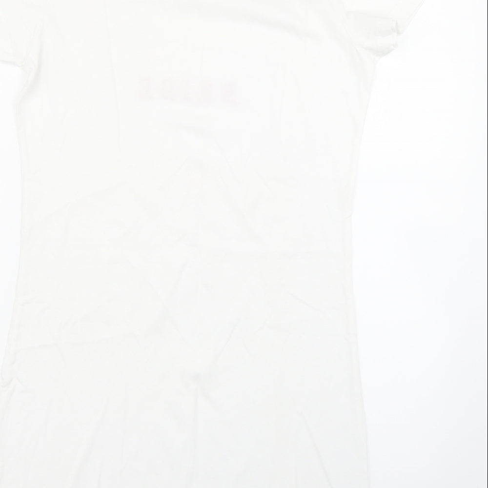 Preworn Womens White   Basic T-Shirt Size M  - Bride