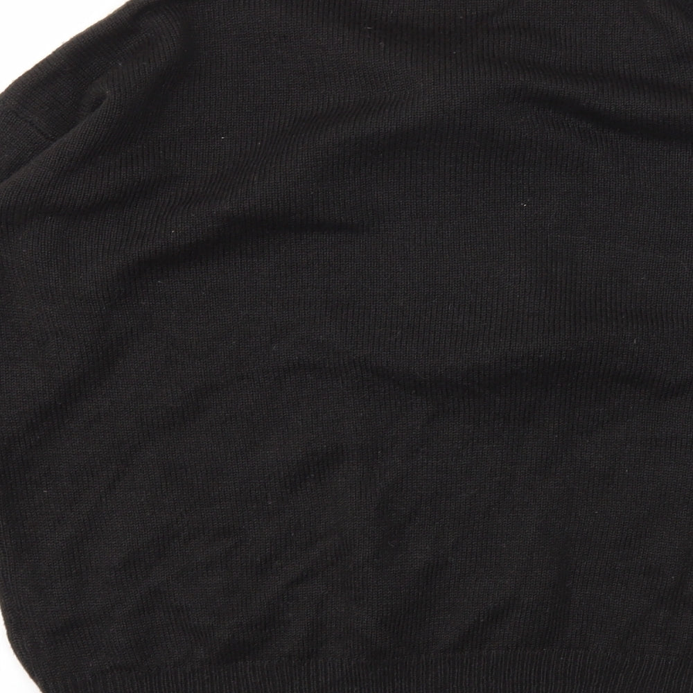 BRAVE SOUL  Womens Black Animal Print  Pullover Jumper Size 12