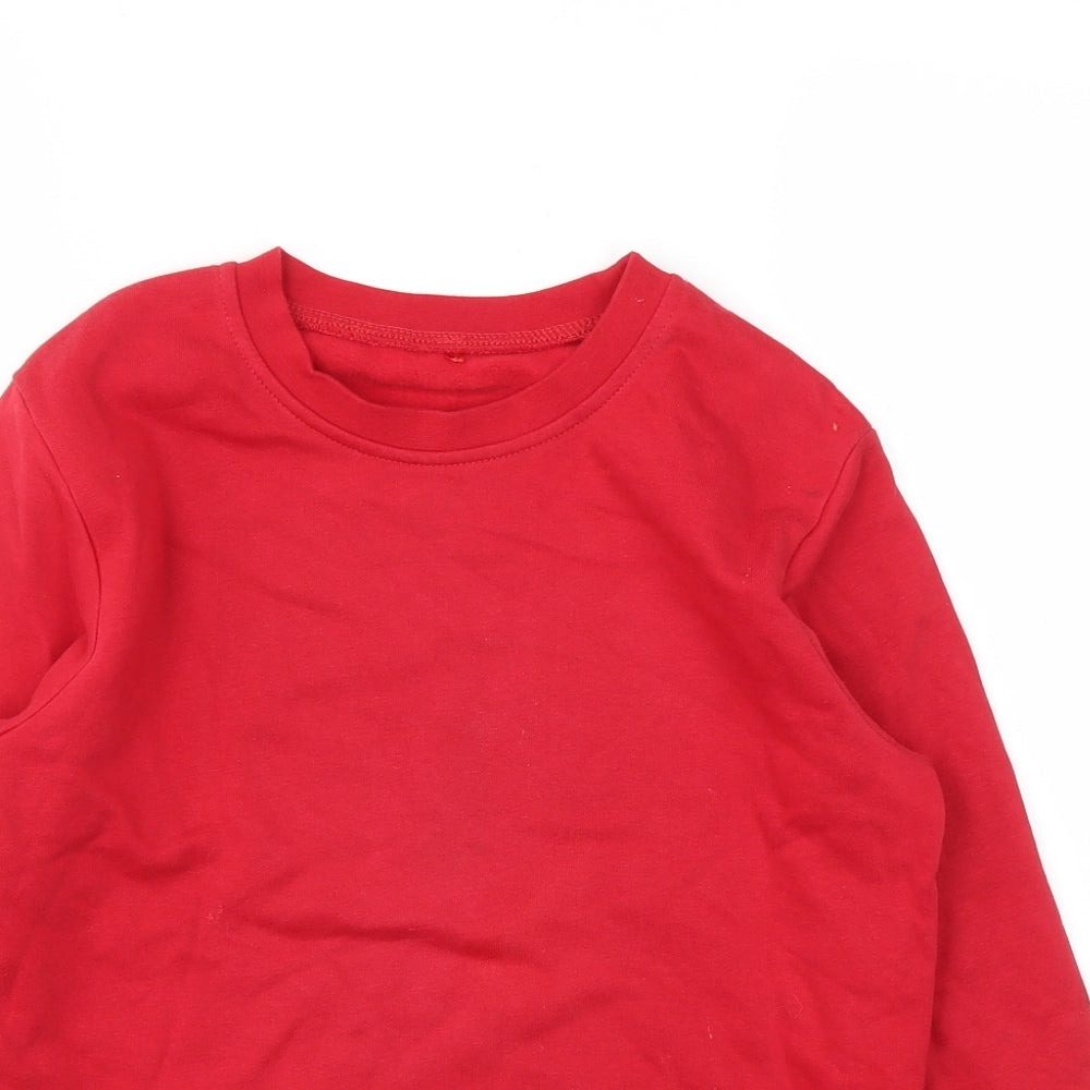 George Boys Red   Pullover Sweatshirt Size 10-11 Years