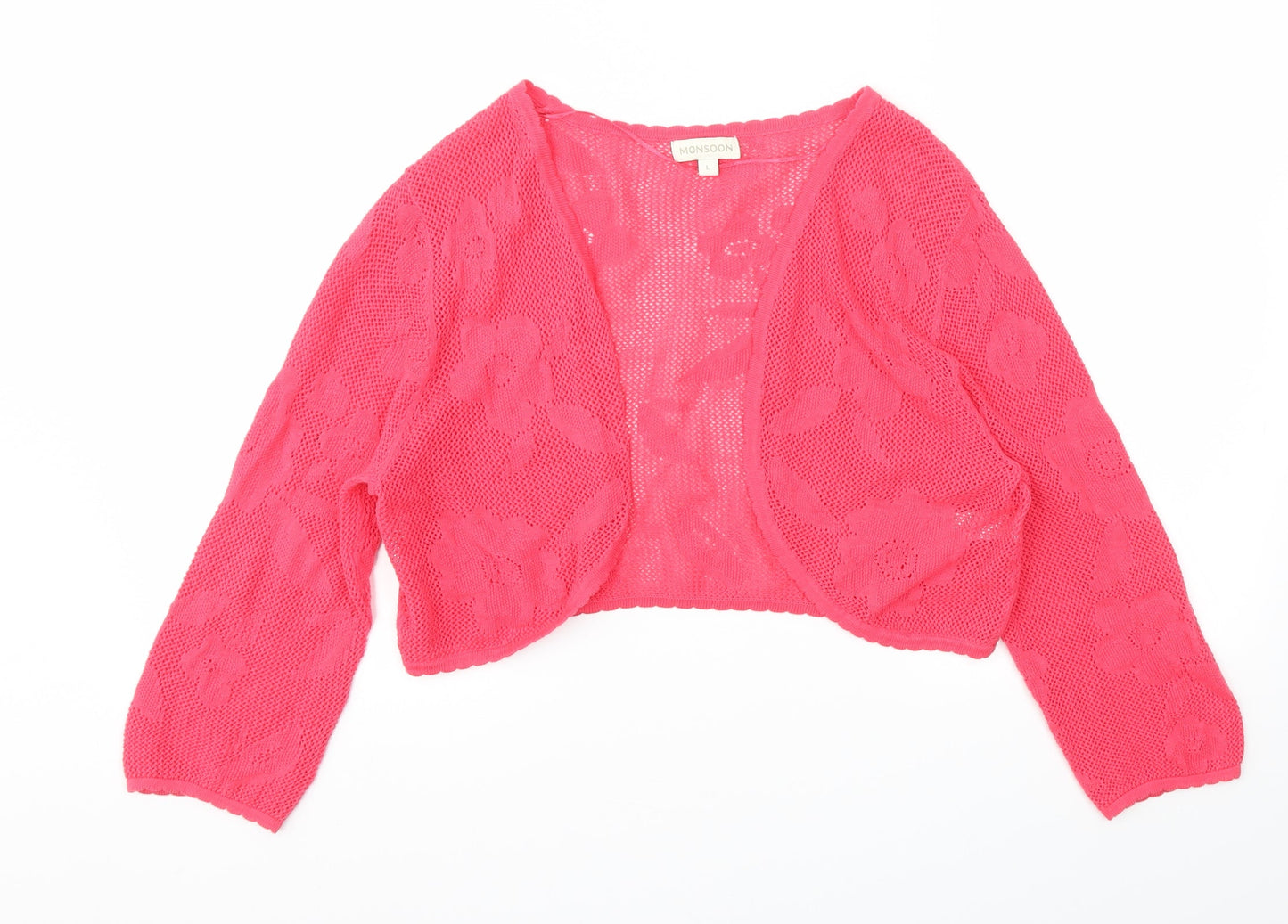 Monsoon Womens Pink   Cardigan Jumper Size L