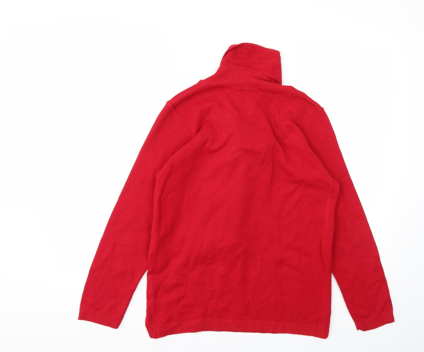 Monique Womens Red   Pullover Jumper Size S