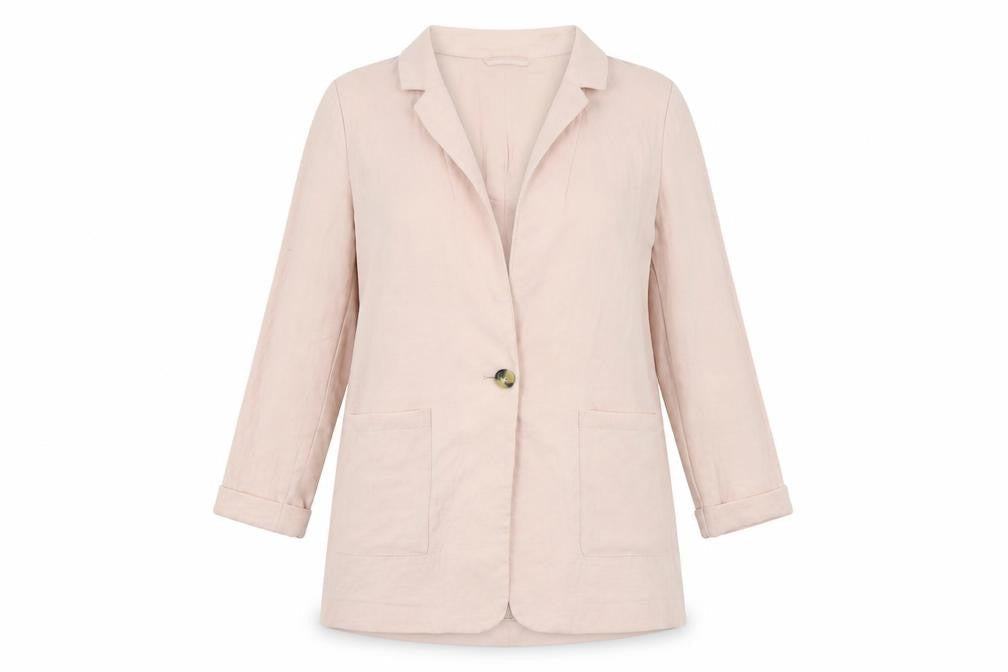 New Look Womens Pink Colourblock  Jacket Blazer Size 12