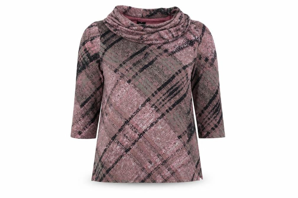 TIGGI Womens Pink Geometric  Pullover Jumper Size 14