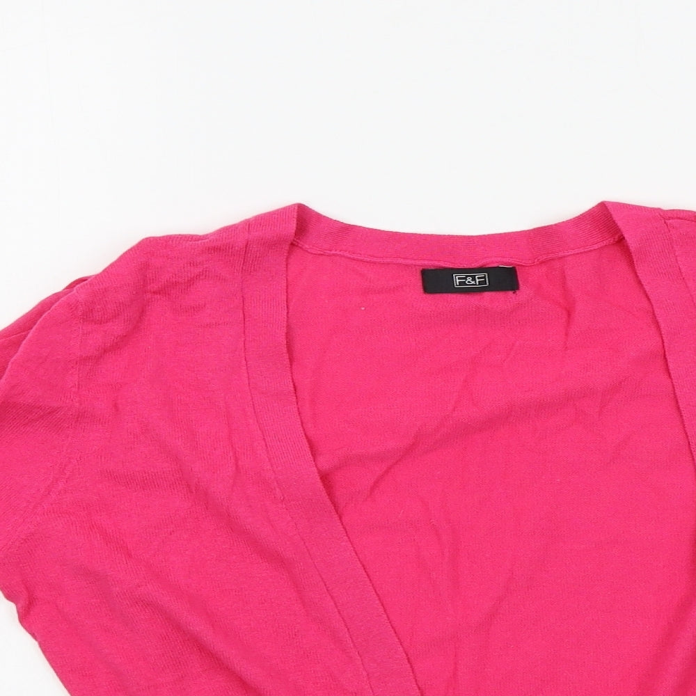 F&F Womens Pink   Cardigan Jumper Size 12