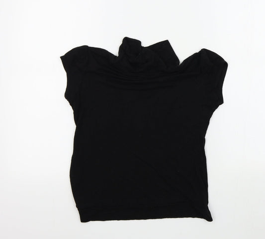 Hotdog Womens Black Colourblock  Basic T-Shirt Size M