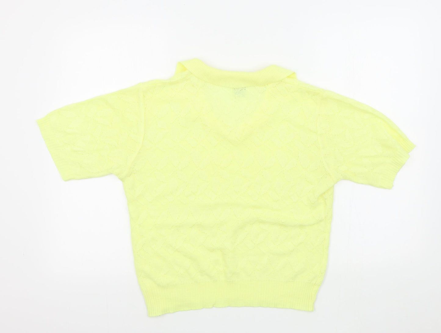 CARLYLE Womens Yellow   Pullover Jumper Size M