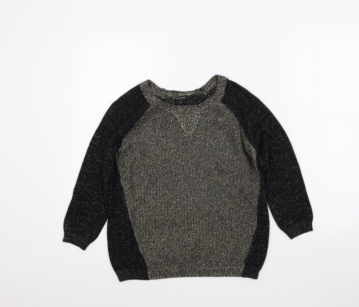 River Island Womens Black   Pullover Jumper Size 6