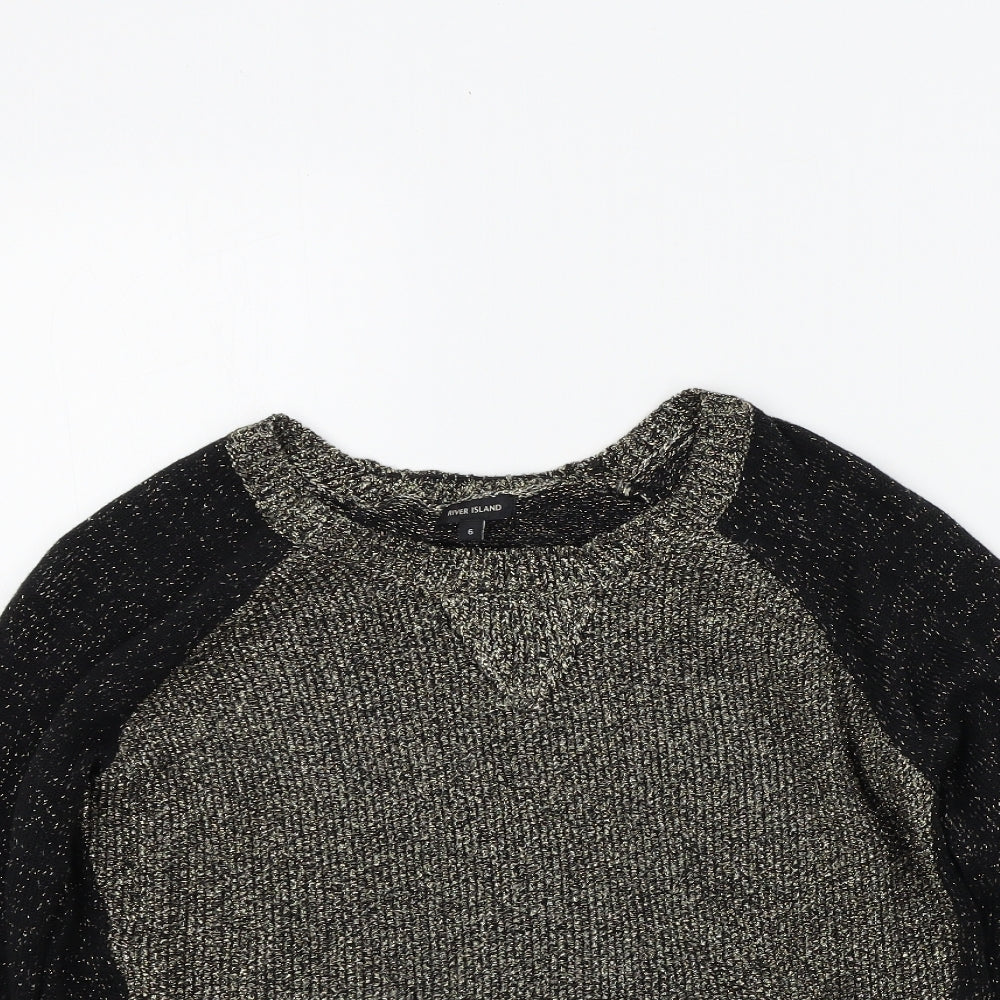 River Island Womens Black   Pullover Jumper Size 6