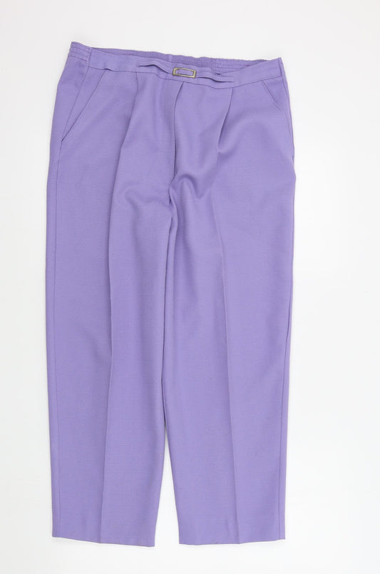 SEPARATE ISSUE Womens Purple   Trousers  Size 14 L23 in