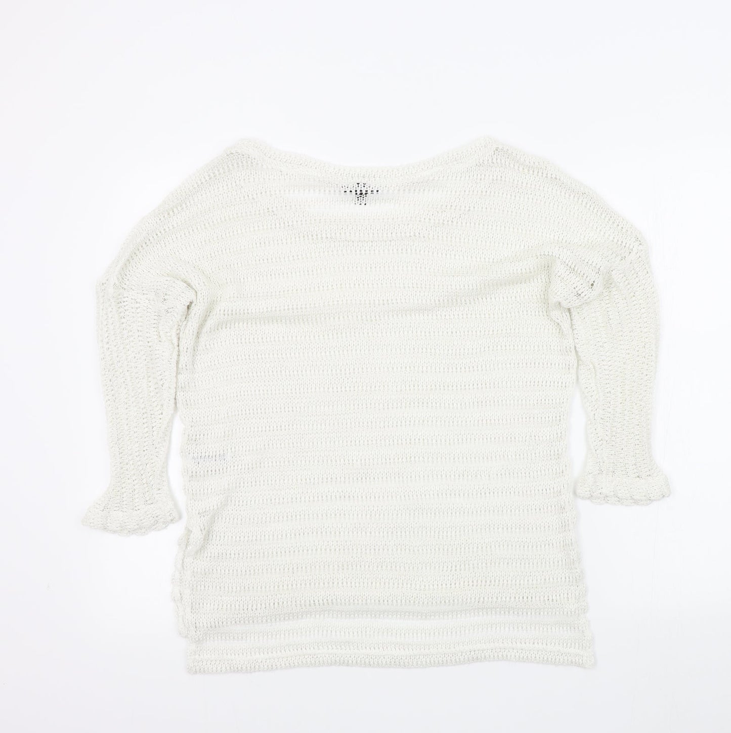 Topshop Womens White   Pullover Jumper Size 12