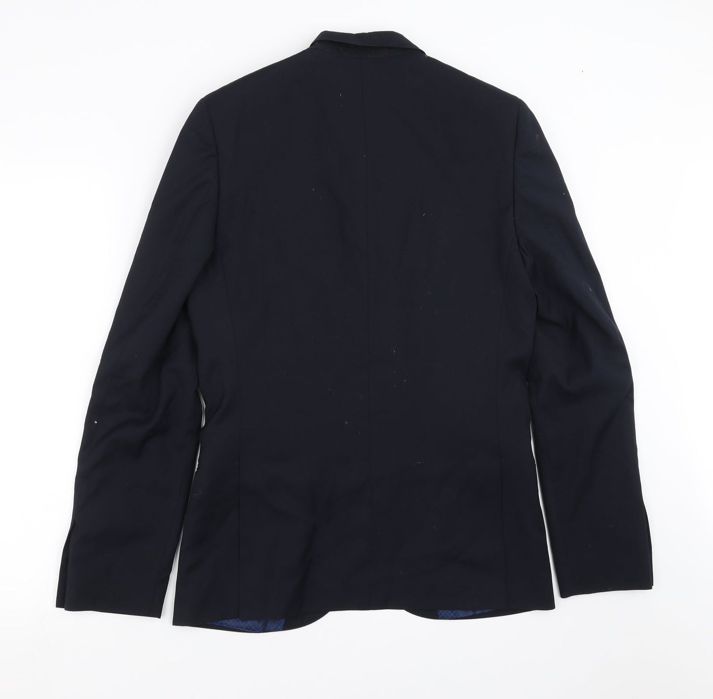 Ventuno 21 Mens Blue   Jacket Suit Jacket Size 38