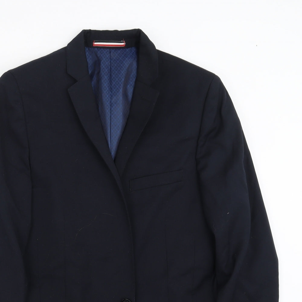 Ventuno 21 Mens Blue   Jacket Suit Jacket Size 38