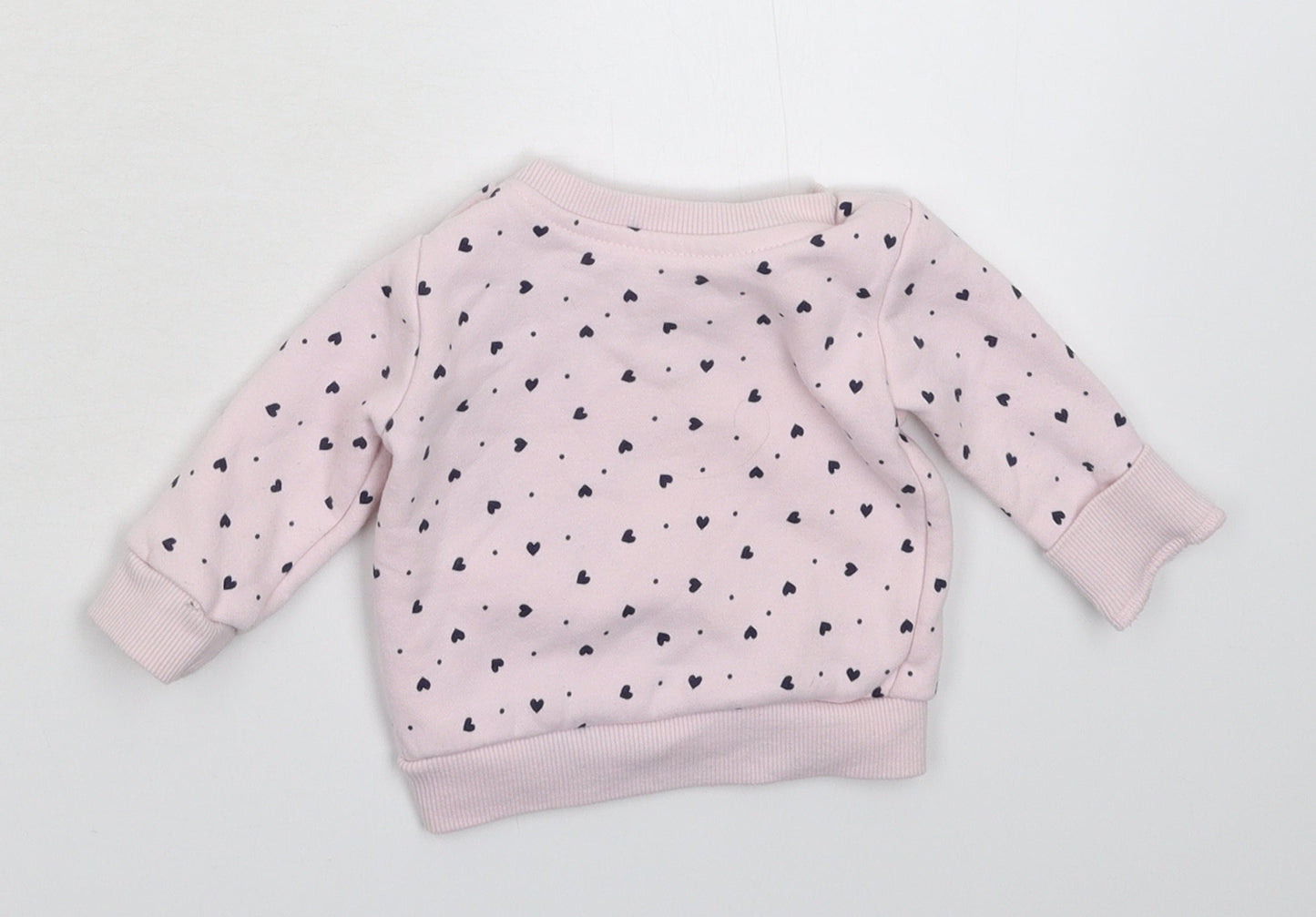 Primark Girls Pink   Pullover Jumper Size 0-3 Months