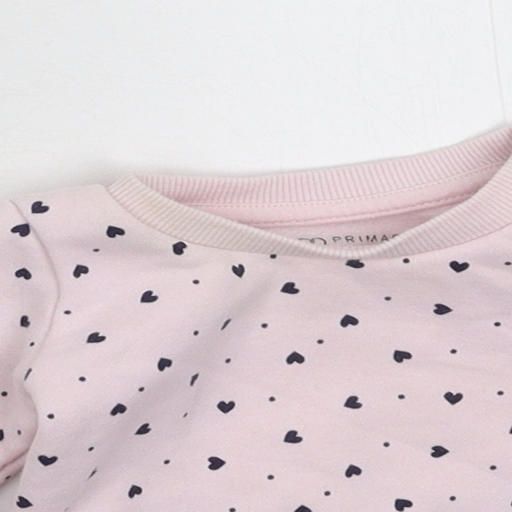 Primark Girls Pink   Pullover Jumper Size 0-3 Months