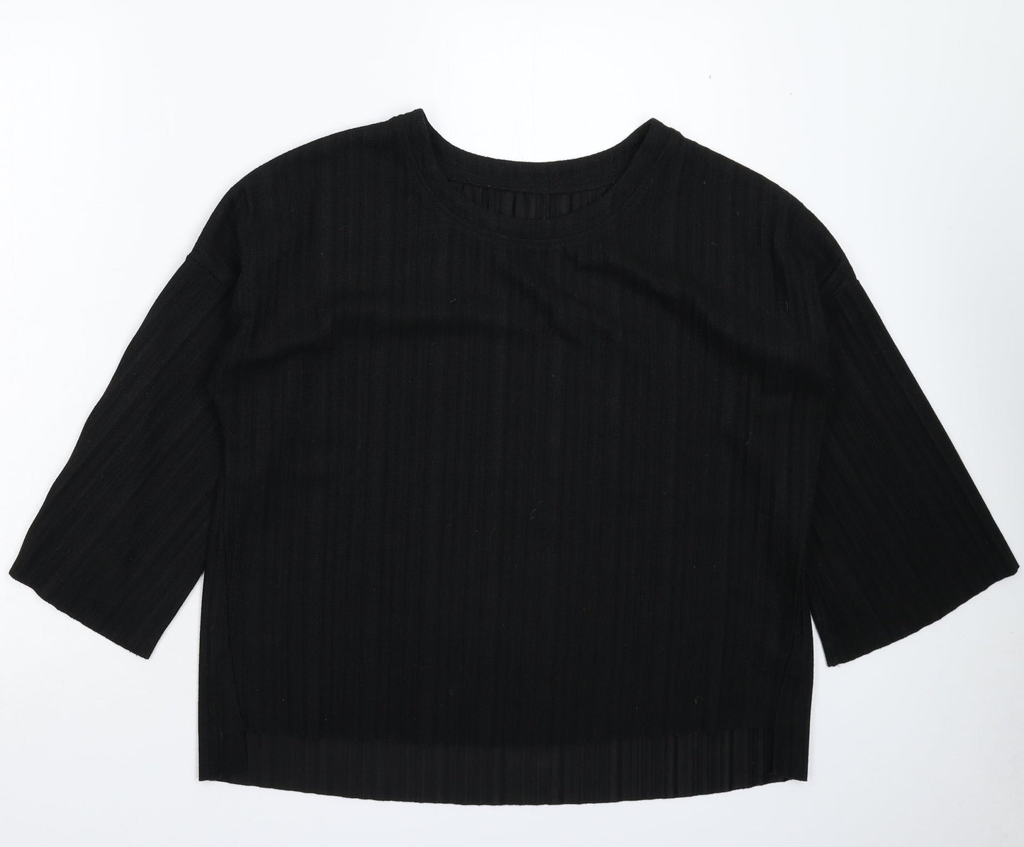 Preworn Womens Black  Knit Pullover Jumper Size XL