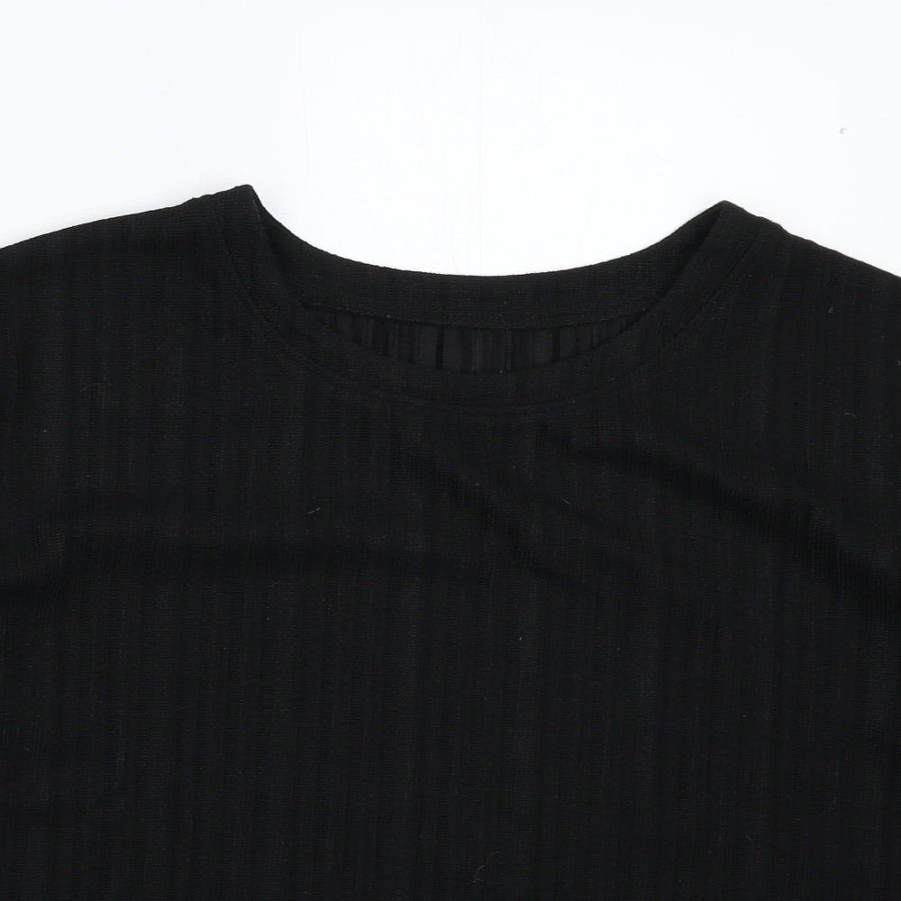 Preworn Womens Black  Knit Pullover Jumper Size XL