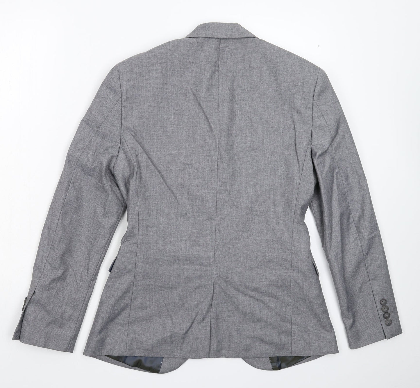 Topman Mens Grey   Jacket Suit Jacket Size 36