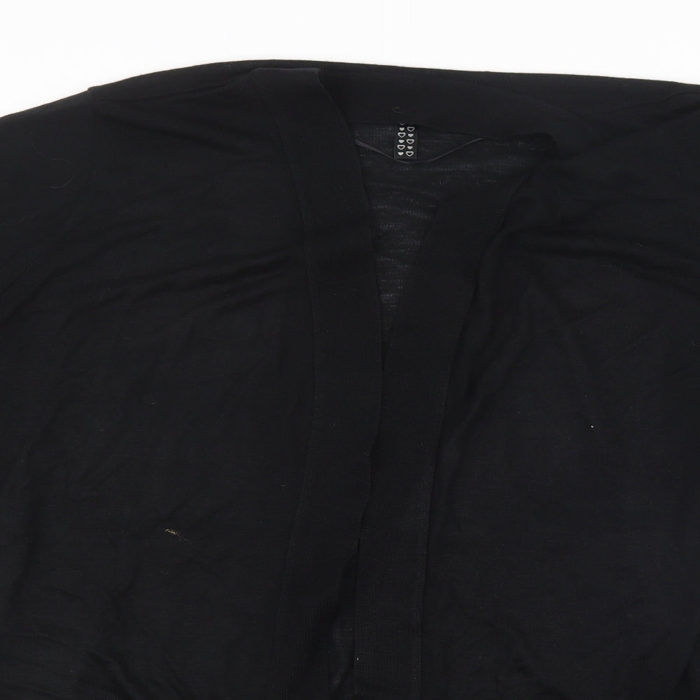 Preworn Womens Black  Knit Cardigan Jumper Size L