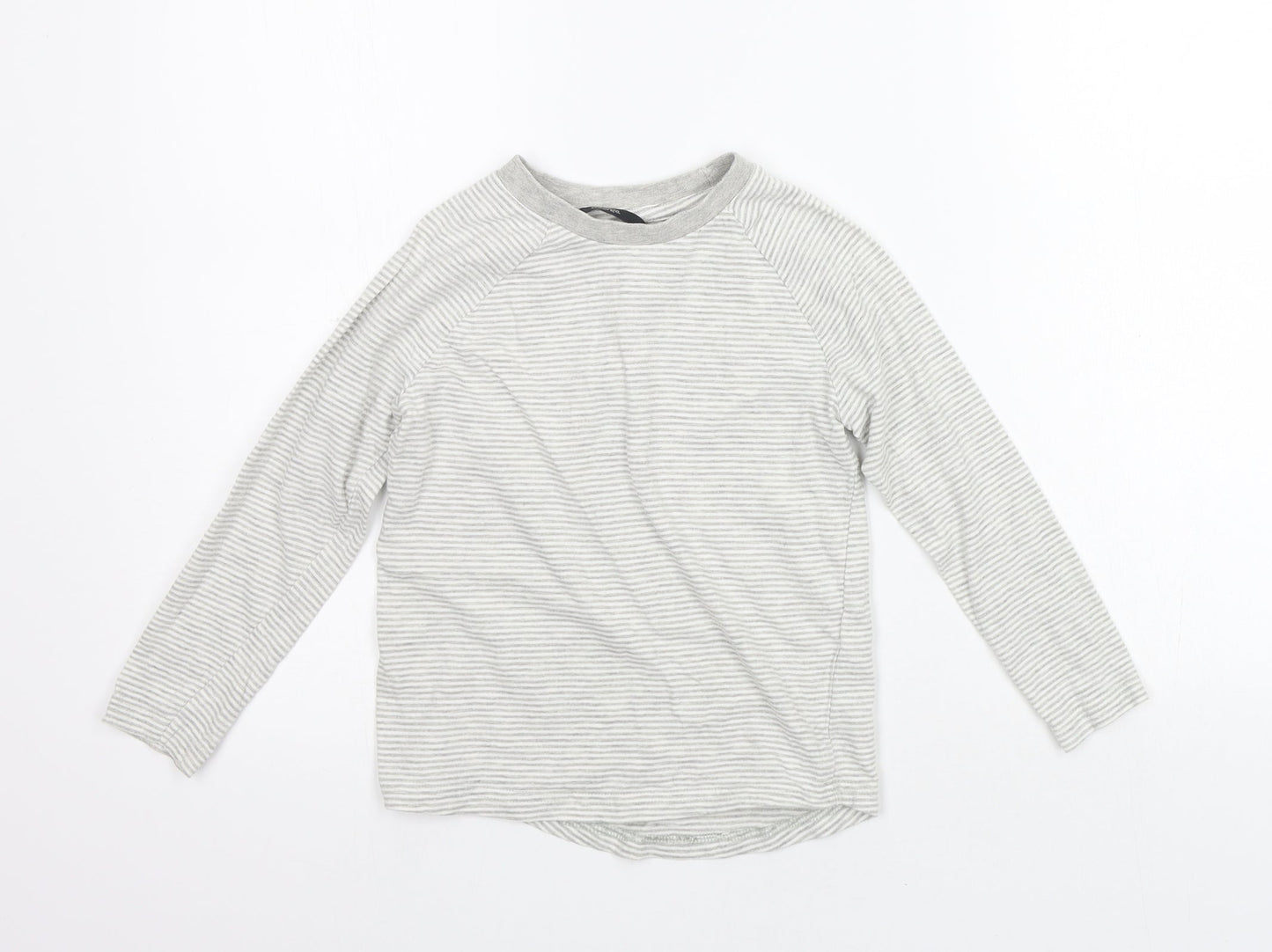 George Boys White Striped  Basic T-Shirt Size 5-6 Years