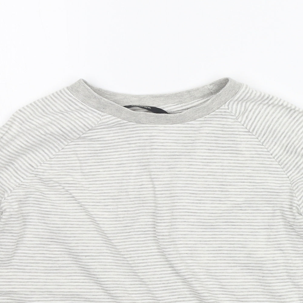 George Boys White Striped  Basic T-Shirt Size 5-6 Years
