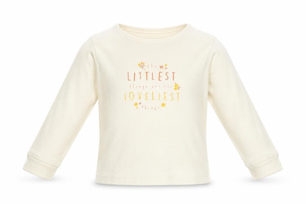 Front view of George girls’ white basic t-shirt, size 12-18, months