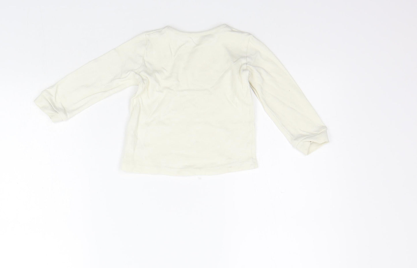 George Girls White   Basic T-Shirt Size 12-18 Months