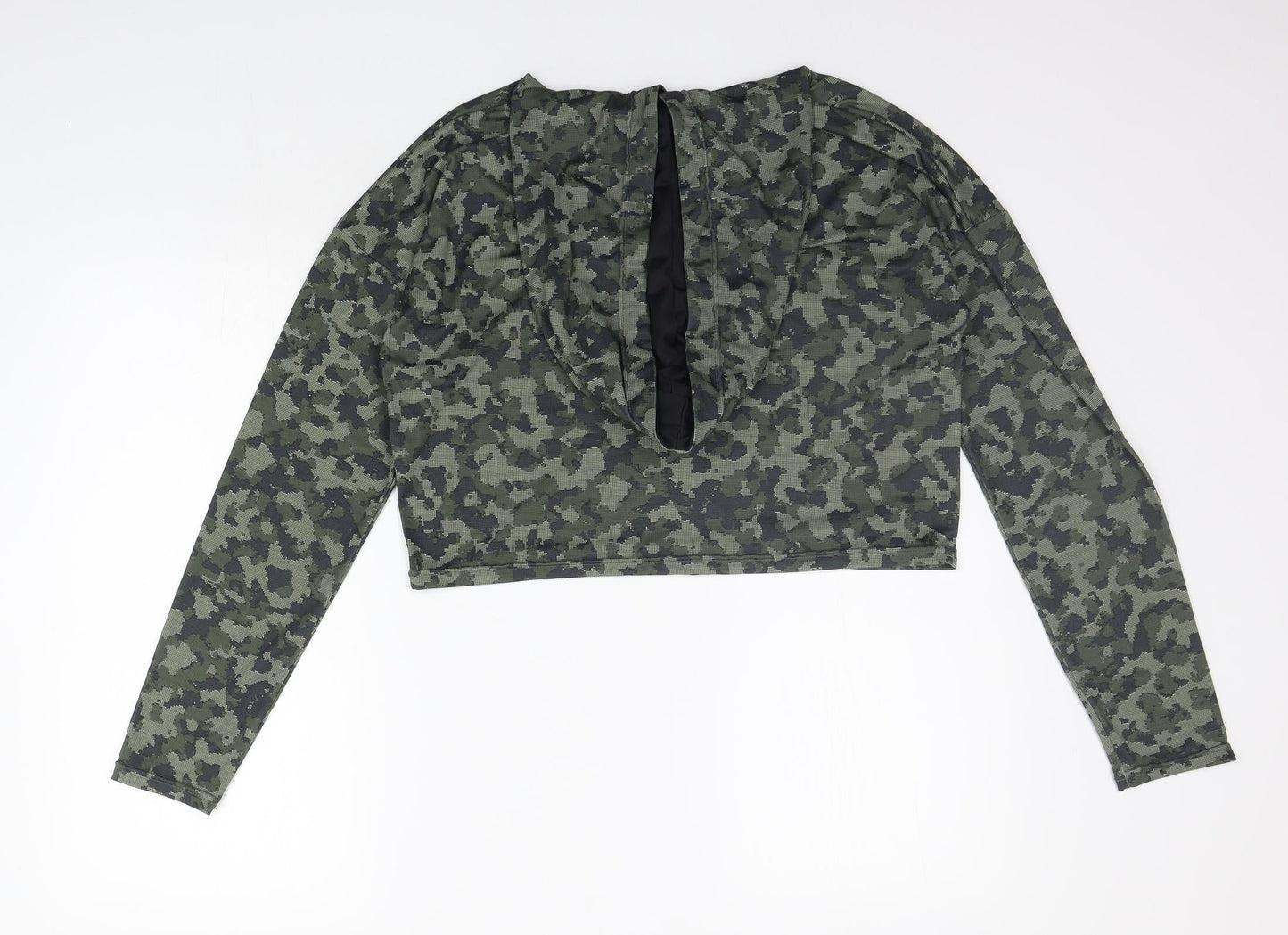 Atmosphere Womens Green Geometric  Pullover Jumper Size 10