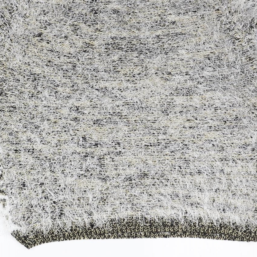 River Island Womens White Geometric  Pullover Jumper Size 12