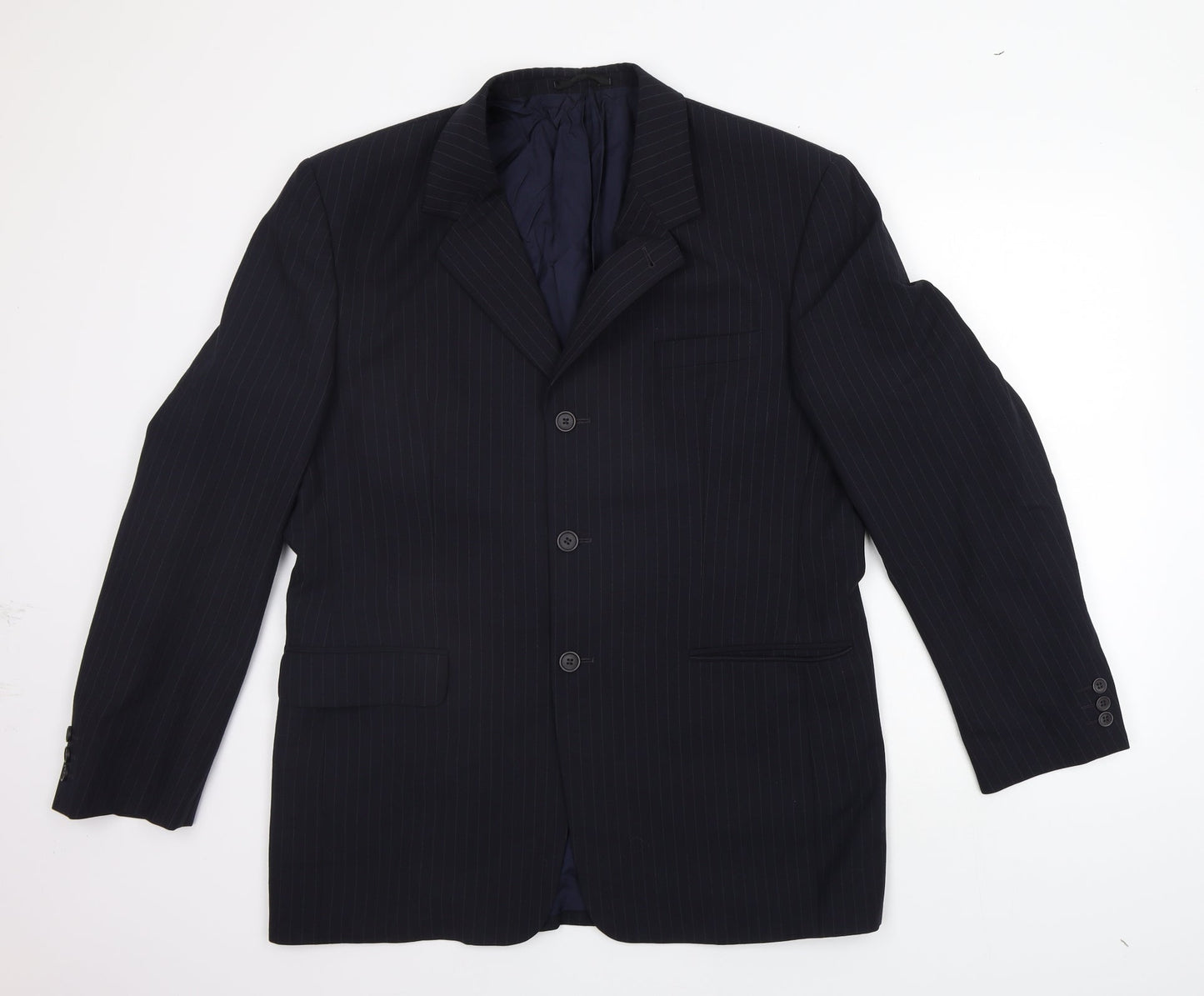 Preworn Mens Blue   Jacket Suit Jacket Size S