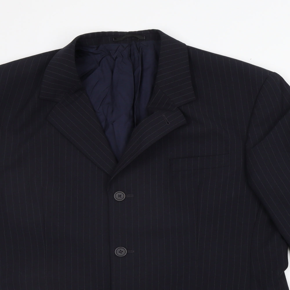 Preworn Mens Blue   Jacket Suit Jacket Size S