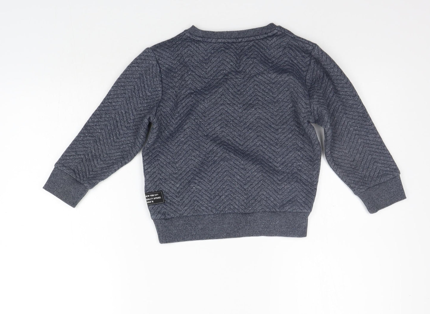 Primark Girls Grey   Henley Jumper Size 4-5 Years