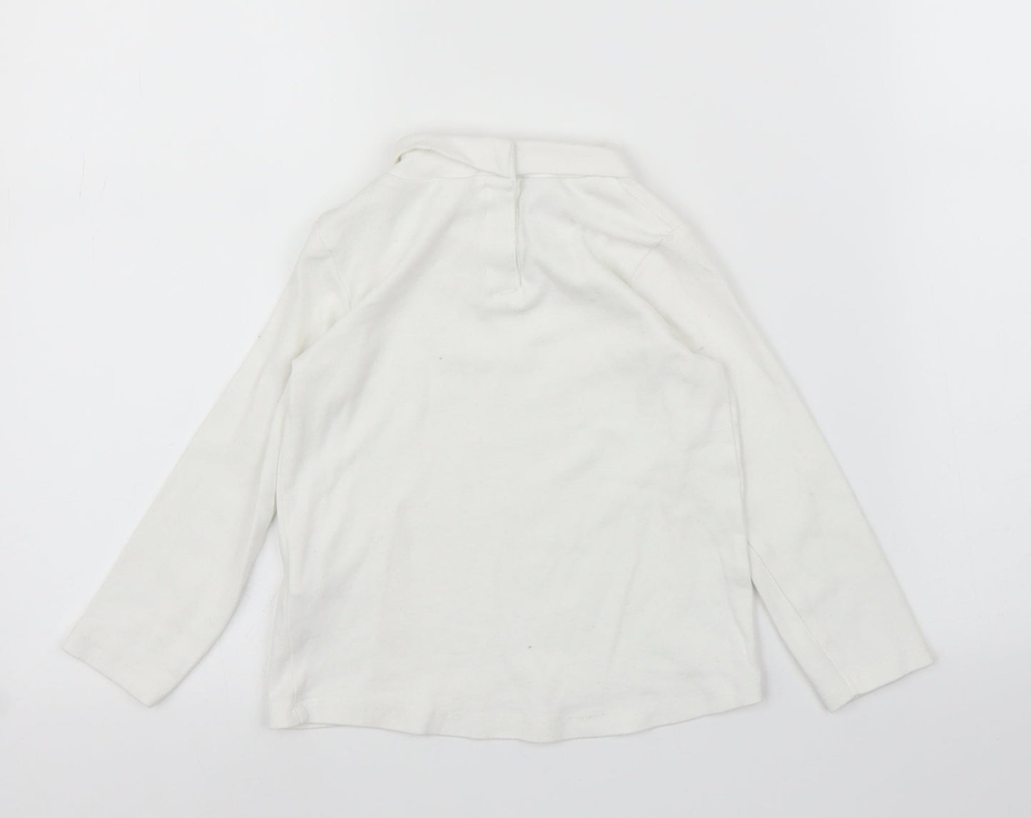 Zara Girls White   Basic T-Shirt Size 3 Years
