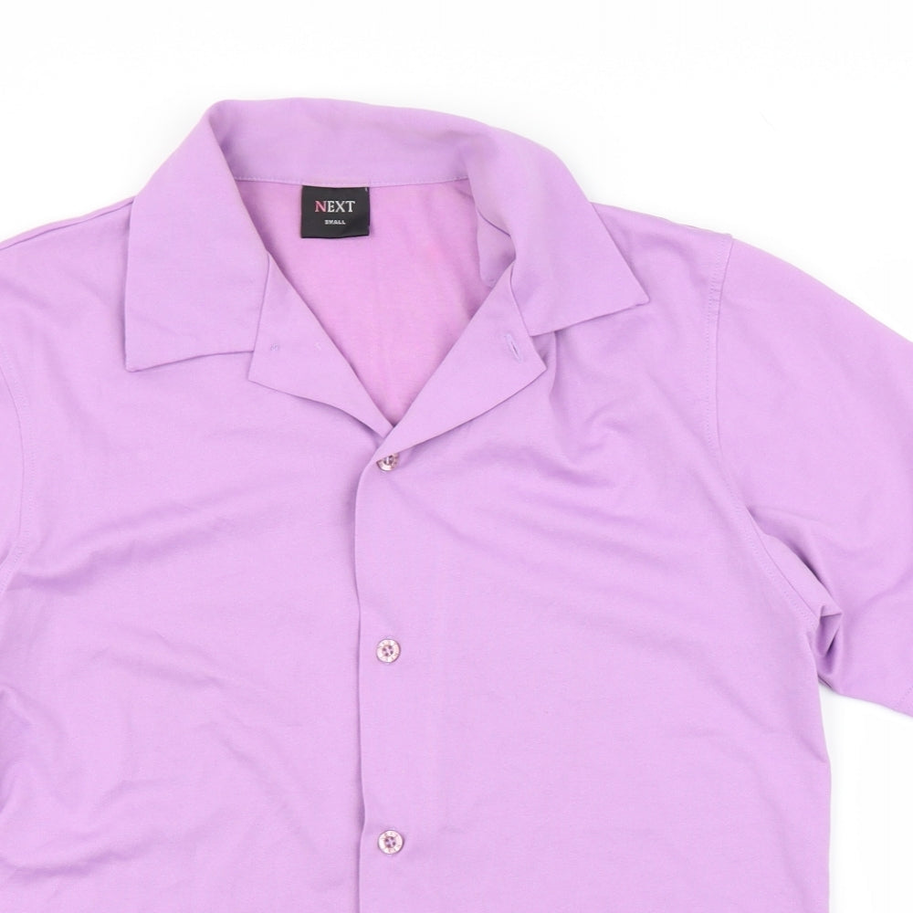 NEXT Mens Purple    Button-Up Size S