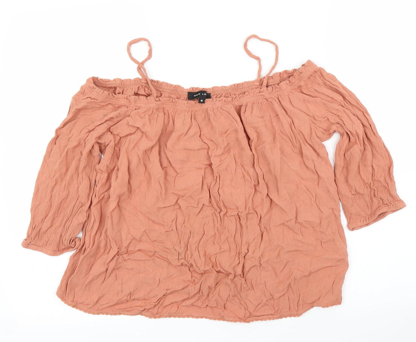 New Look Womens Orange   Basic Blouse Size 10