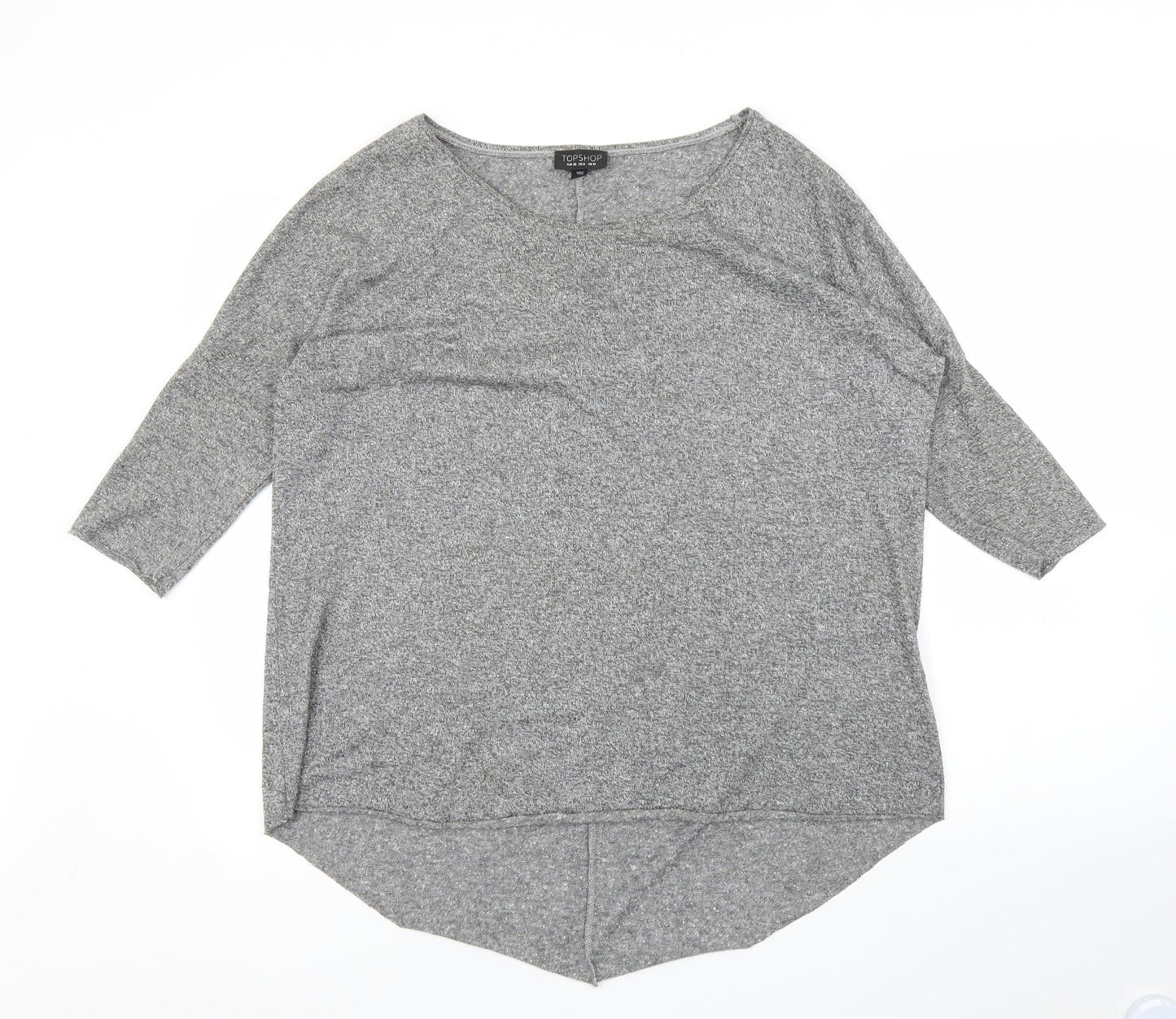 Topshop Womens Grey   Basic T-Shirt Size 10
