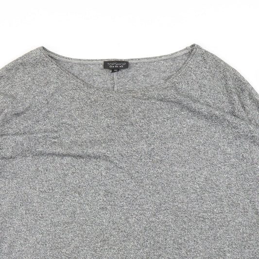Topshop Womens Grey   Basic T-Shirt Size 10