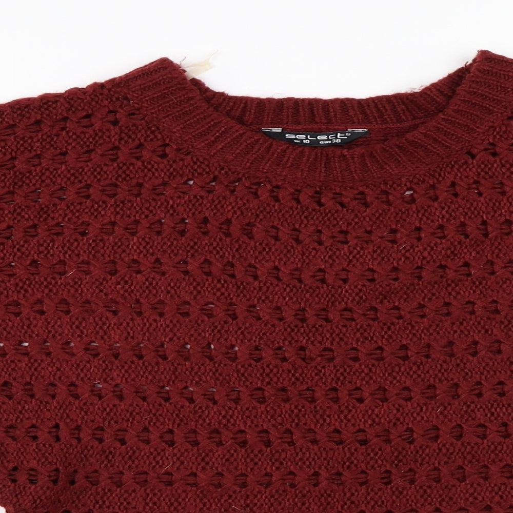 Select Womens Red   Pullover Jumper Size 10