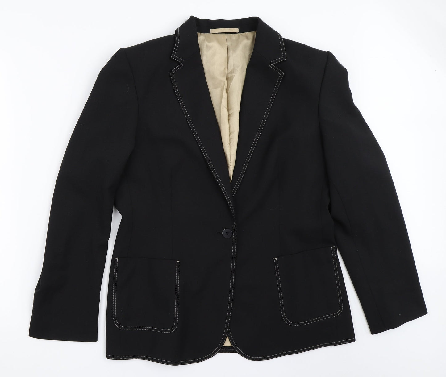 Eddy Taylor Womens Black   Jacket Blazer Size 16
