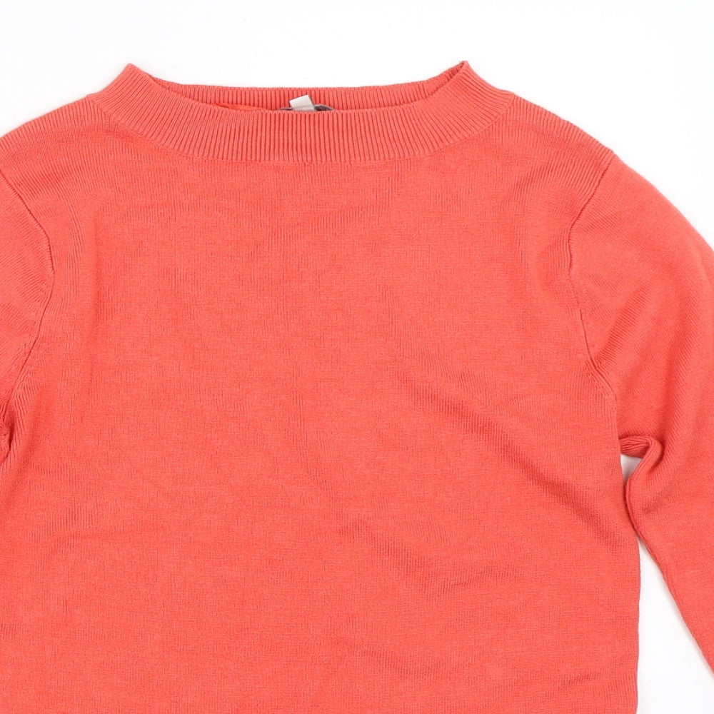 Peacocks Womens Orange   Pullover Jumper Size 8